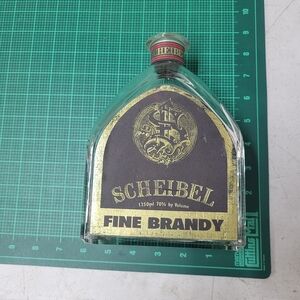 Scheibel Fine Brandy Bottle - Gold and Black